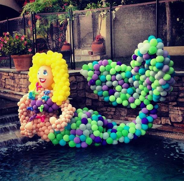A sereia de balões