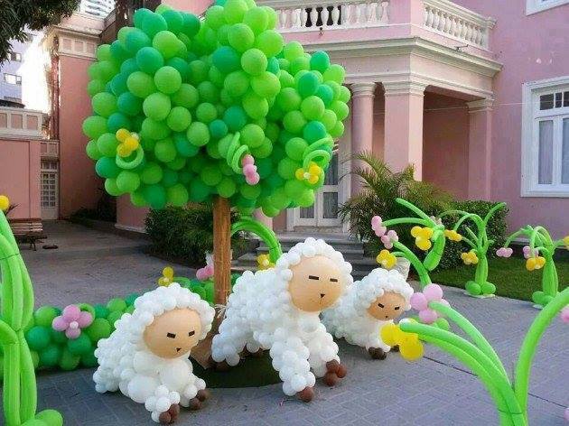 Ovelhas de balão